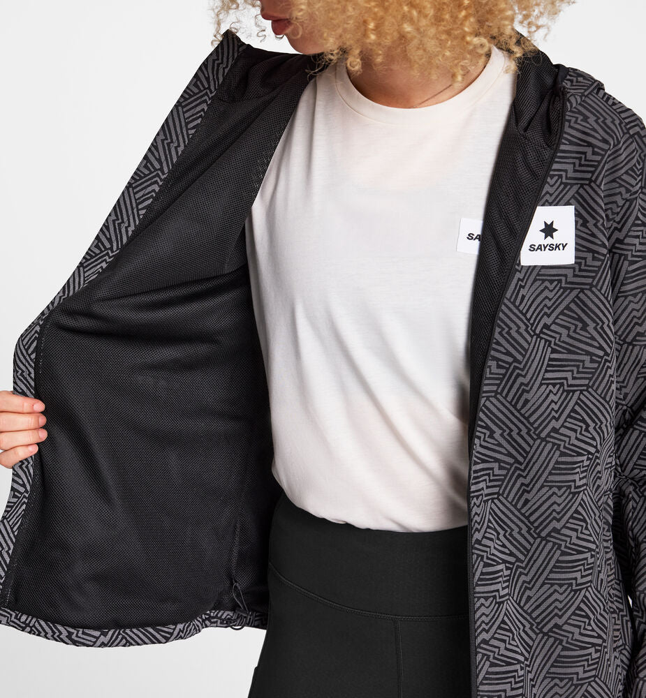Saysky W Reflective Blaze Jacket Black Aop