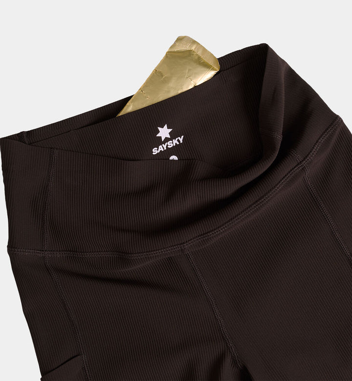Saysky W Combat+ Rib Short Tights 4" Coffee