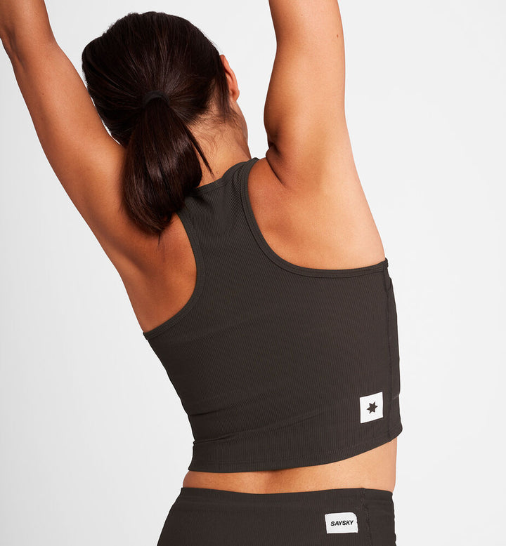 Saysky W Combat Rib Crop Top Coffee