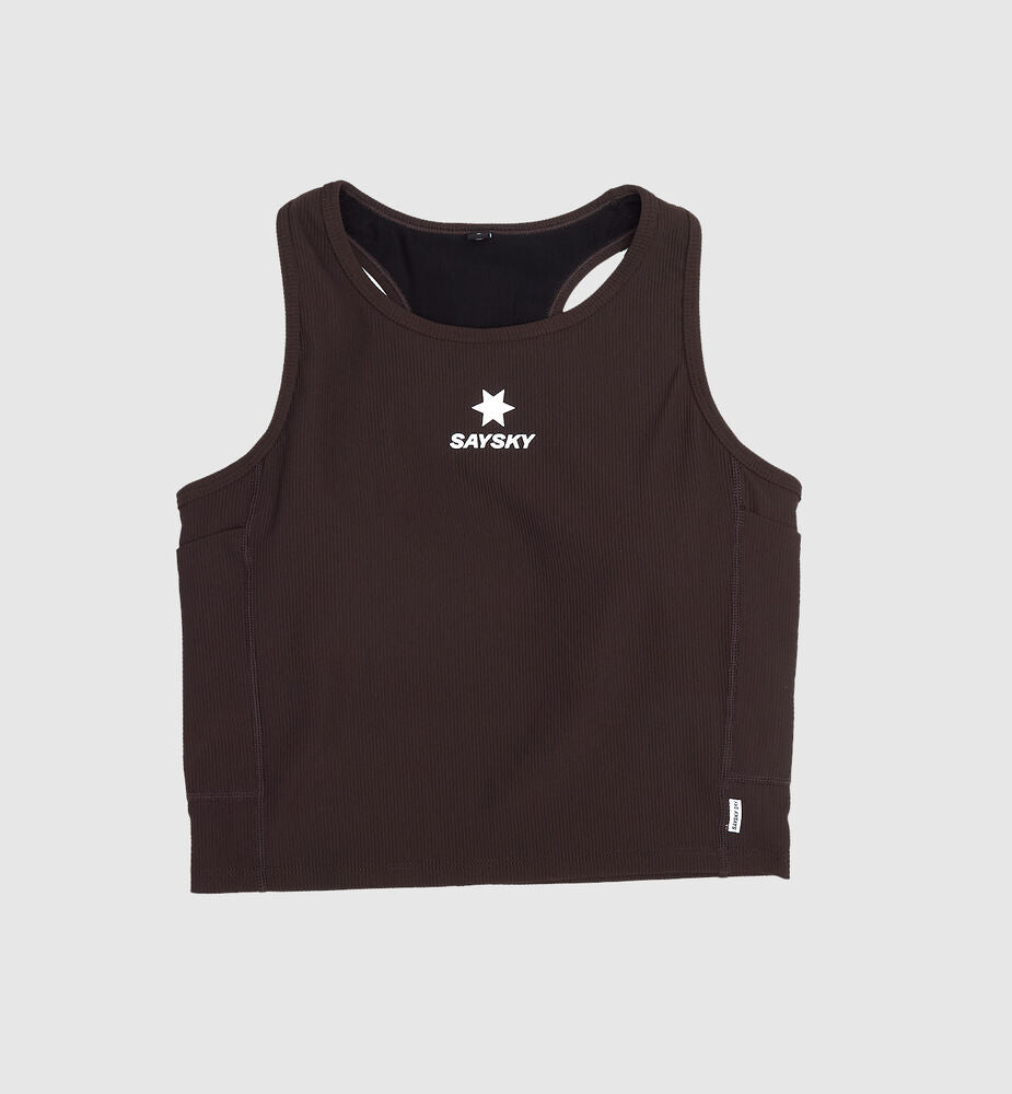 Saysky W Combat Rib Crop Top Coffee