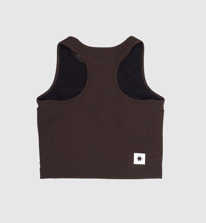 Saysky W Combat Rib Crop Top Coffee