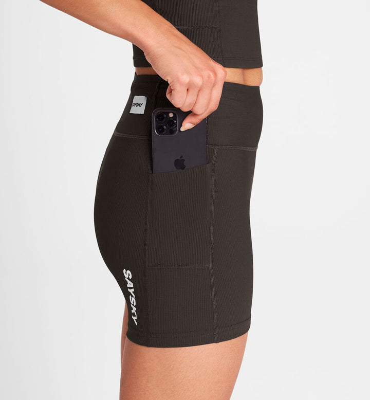 Saysky W Combat+ Rib Short Tights 4" Coffee