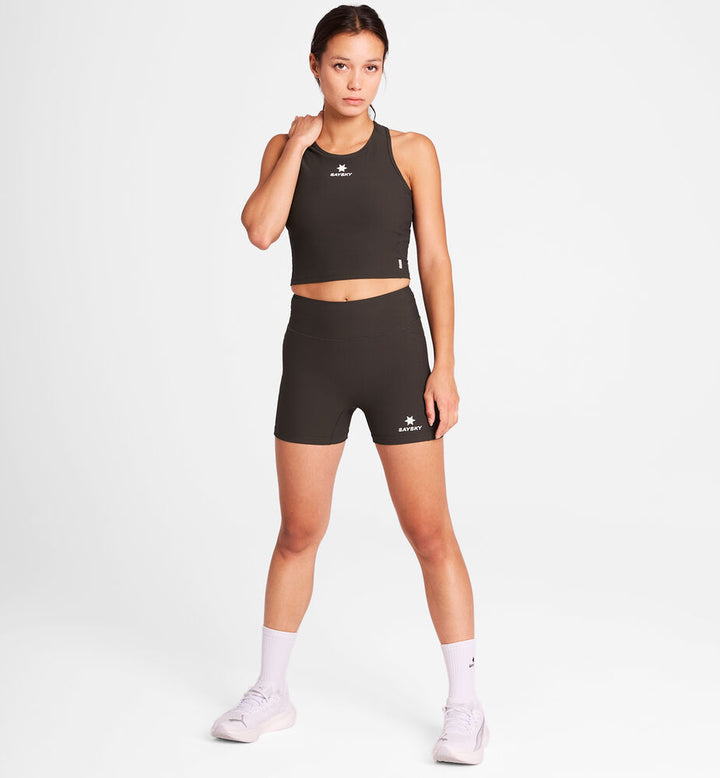 Saysky W Combat+ Rib Short Tights 4" Coffee