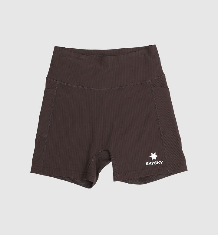 Saysky W Combat+ Rib Short Tights 4" Coffee