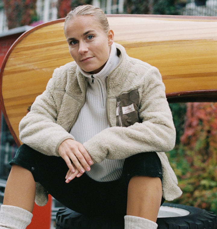 Amundsen Sports Heroes Wool Fleece Jacket Womens Natural