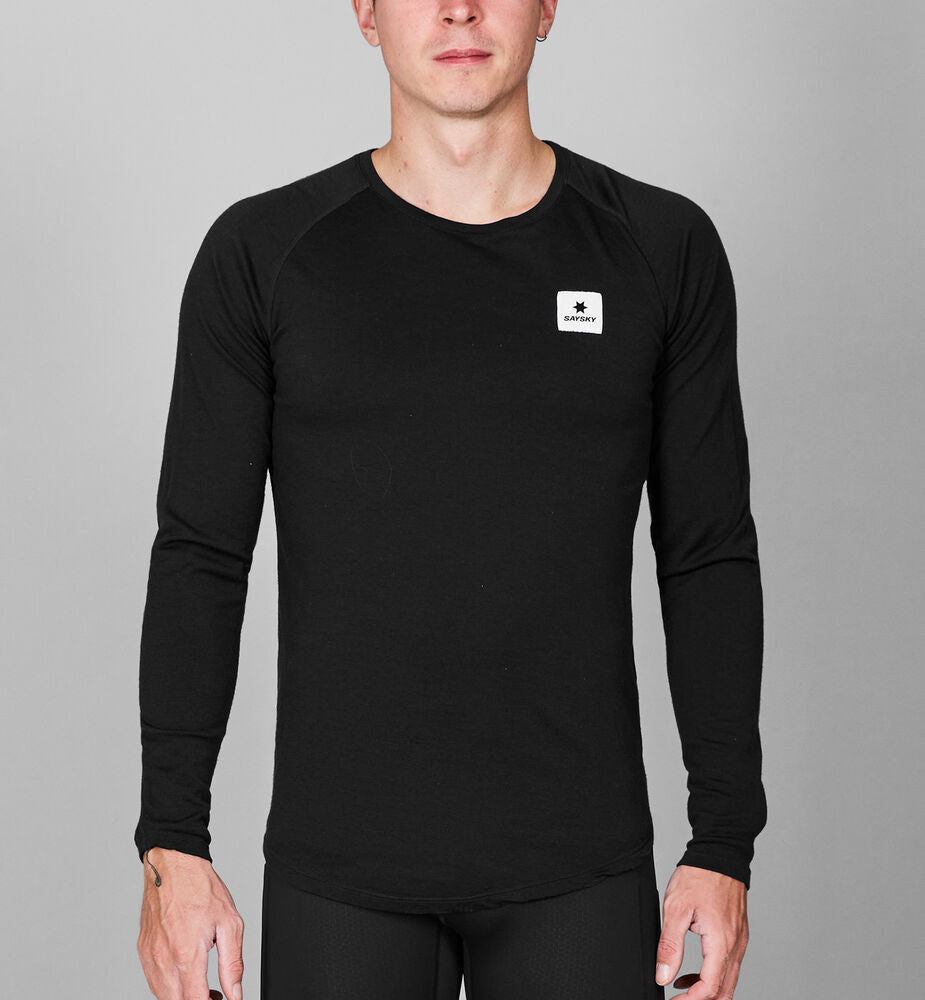 Saysky Merino Base Layer 165 Long Sleeve Black