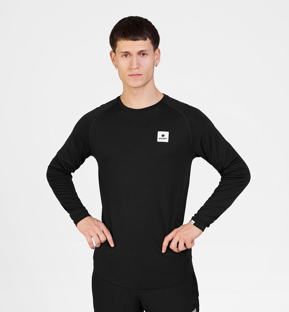 Saysky Merino Base Layer 165 Long Sleeve Black