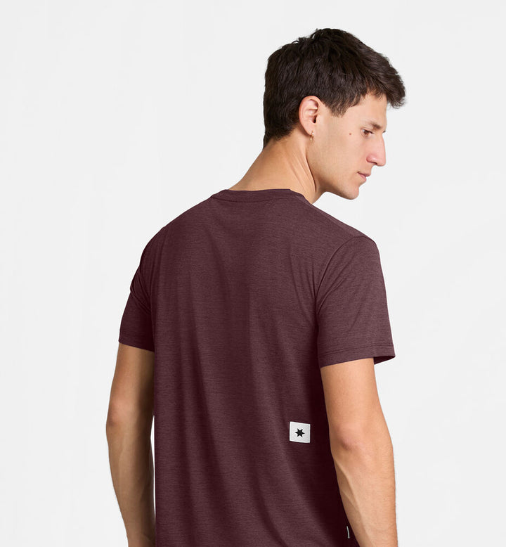 Saysky Clean Combat Pro T-shirt Burgundy