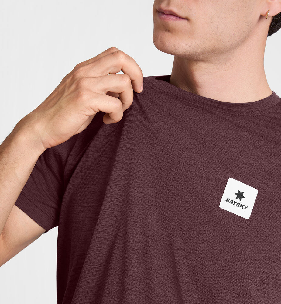 Saysky Clean Combat Pro T-shirt Burgundy