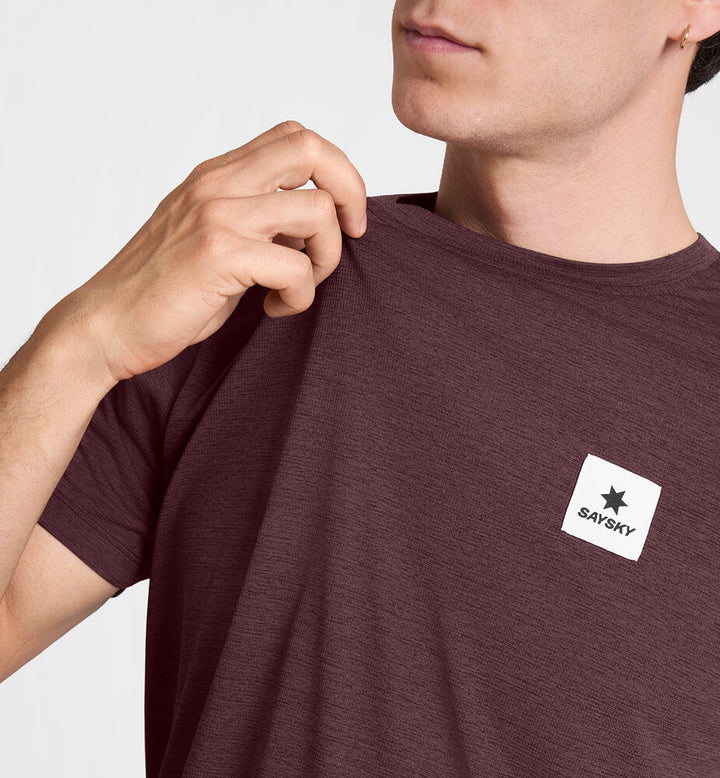 Saysky Clean Combat Pro T-shirt Burgundy