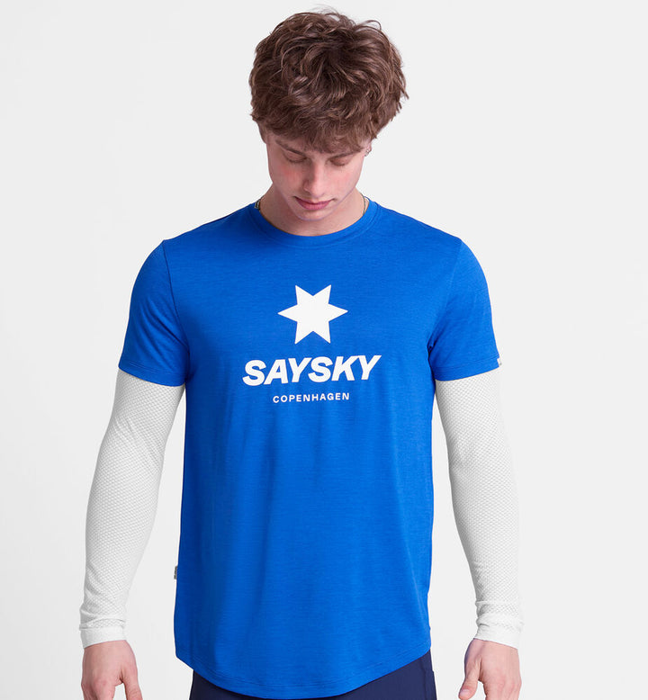 Saysky Logo Combat Pro T-shirt Blue