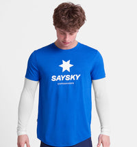 Saysky Logo Combat Pro T-shirt Blue