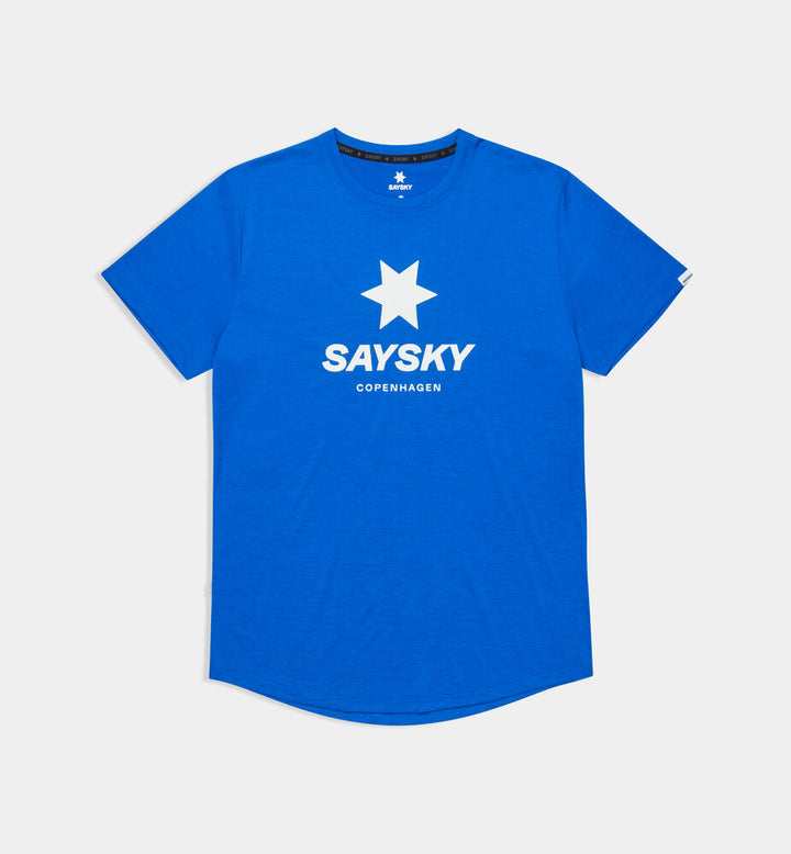 Saysky Logo Combat Pro T-shirt Blue