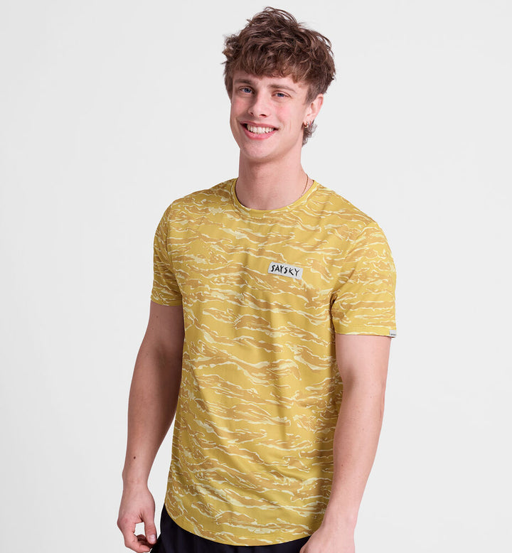 Saysky Tiger Combat T-Shirt Yellow Camo