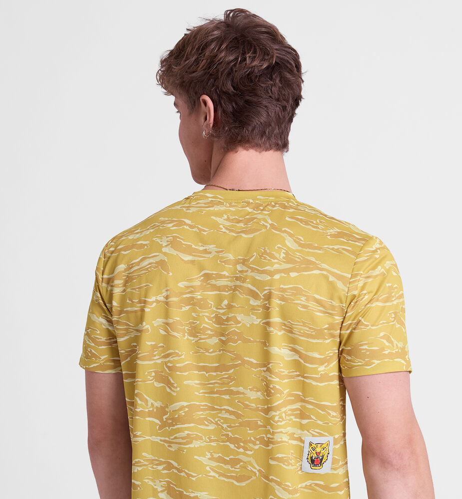 Saysky Tiger Combat T-Shirt Yellow Camo