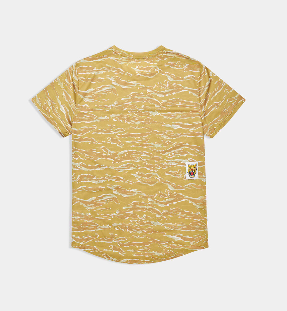 Saysky Tiger Combat T-Shirt Yellow Camo
