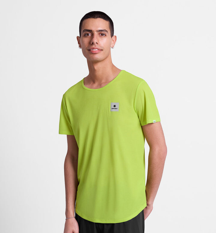 Saysky Reactive Flow T-shirt Yellow Logo