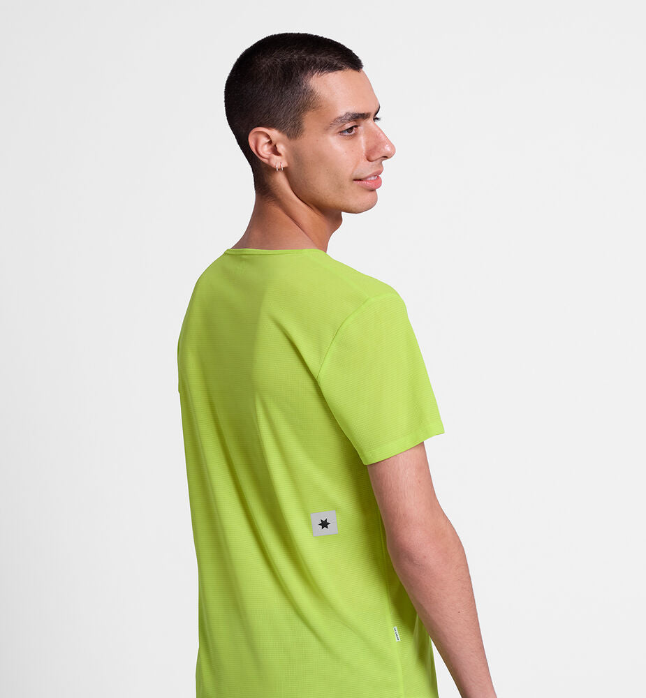 Saysky Reactive Flow T-shirt Yellow Logo