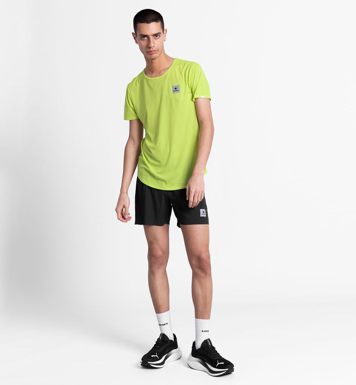 Saysky Reactive Flow T-shirt Yellow Logo