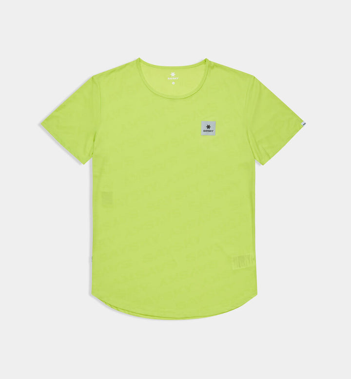 Saysky Reactive Flow T-shirt Yellow Logo