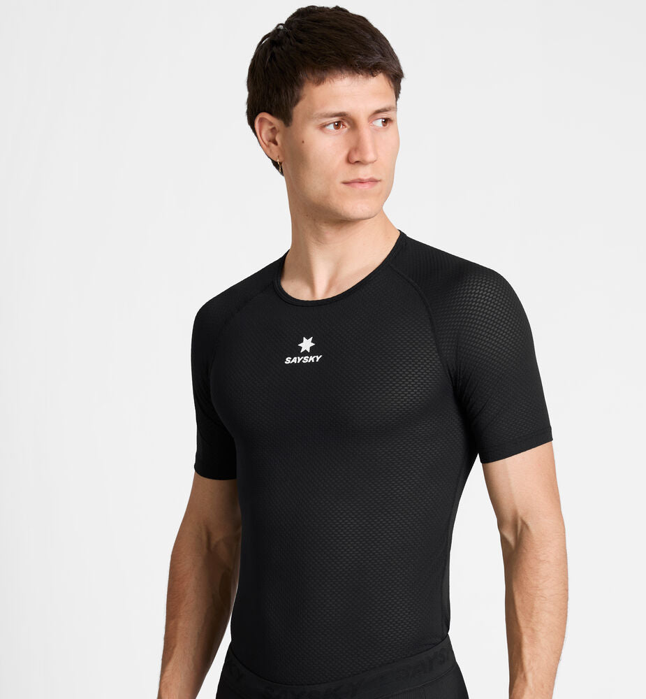 Saysky Mesh Base Layer T-Shirt Black