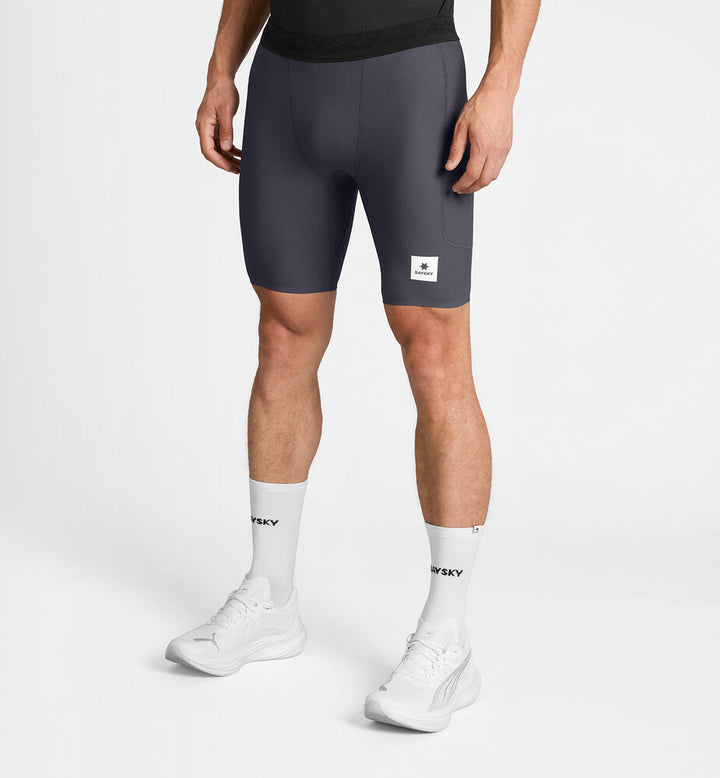 Saysky Combat+ Rib Short Tights 8" Grey