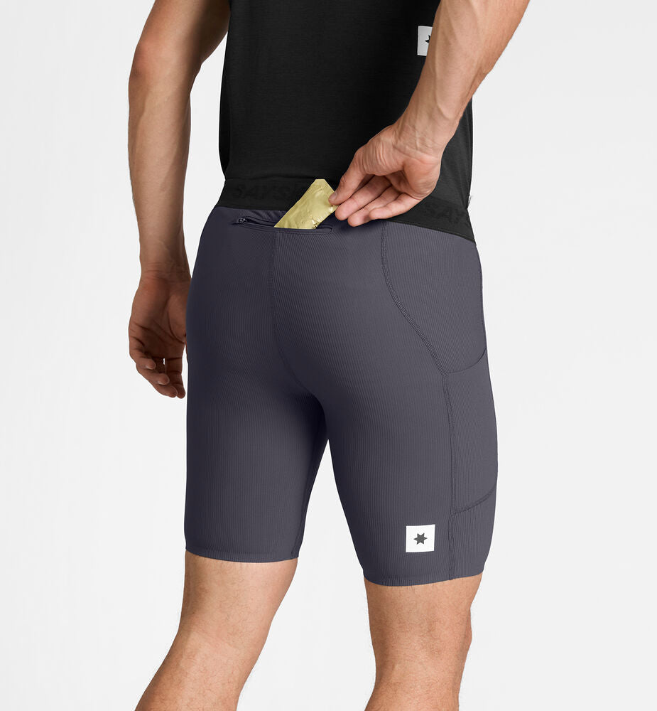 Saysky Combat+ Rib Short Tights 8" Grey