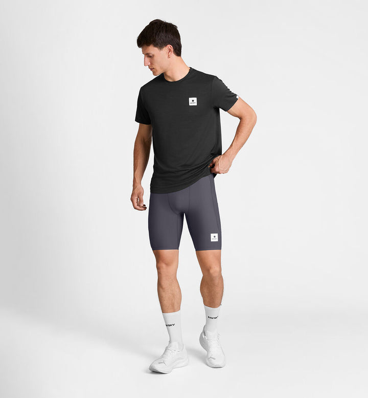 Saysky Combat+ Rib Short Tights 8" Grey