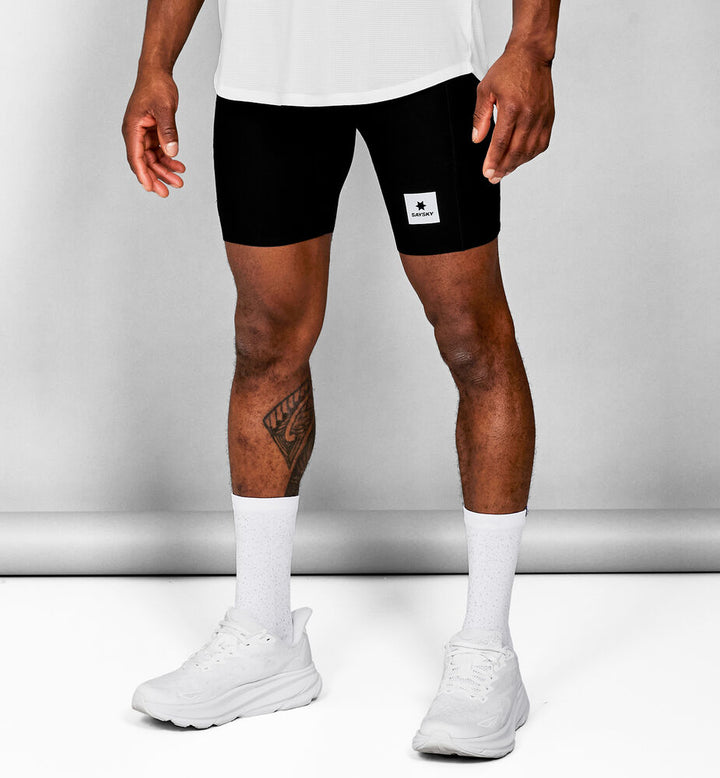 Saysky Flow+ Race Short Tights 7" Black
