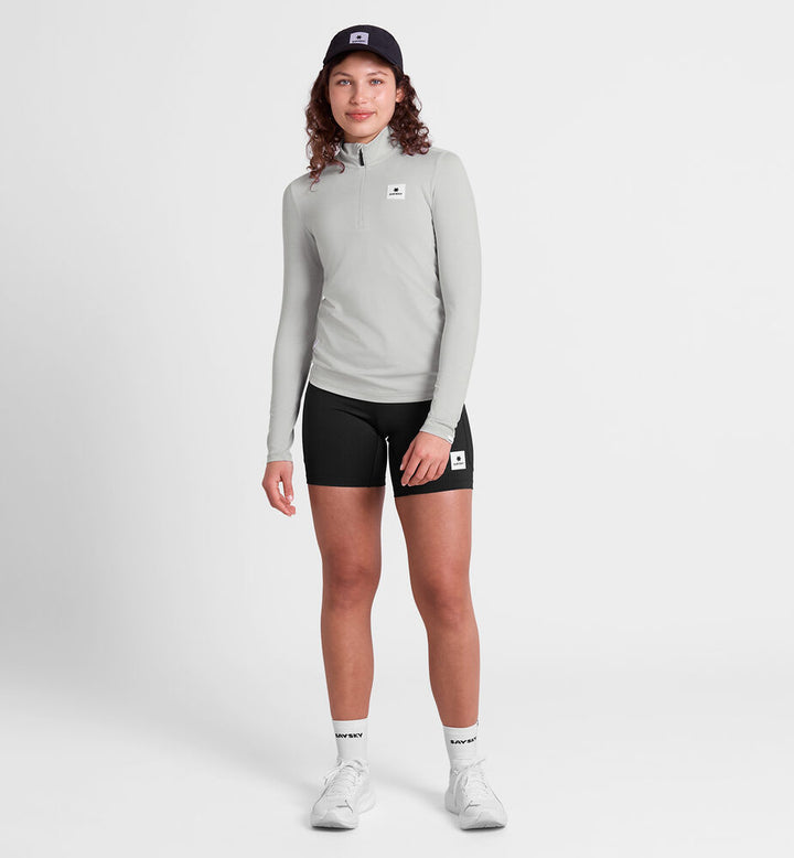 Saysky W Pace Half Zip Long Sleeve Grey