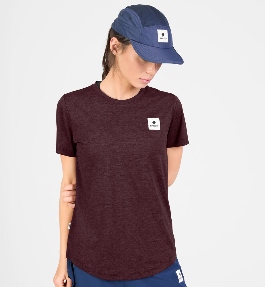 Saysky W Clean Combat Pro T-shirt Burgundy