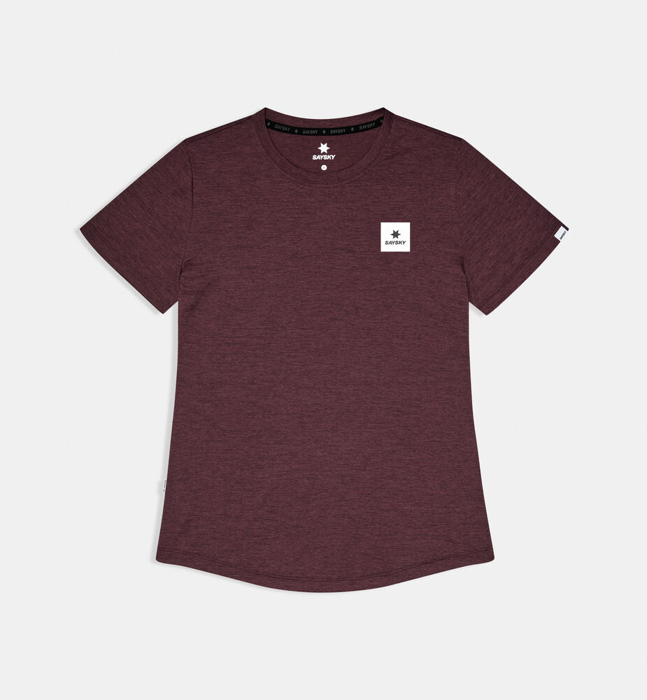 Saysky W Clean Combat Pro T-shirt Burgundy
