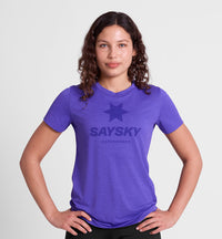 Saysky W Logo Combat Pro T-shirt Purple