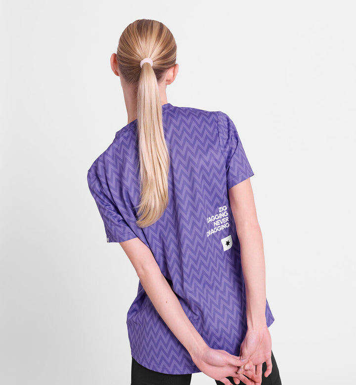 Saysky W Zig Zag Combat T-Shirt Purple Zigzag