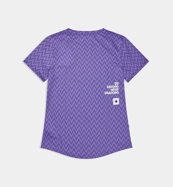 Saysky W Zig Zag Combat T-Shirt Purple Zigzag