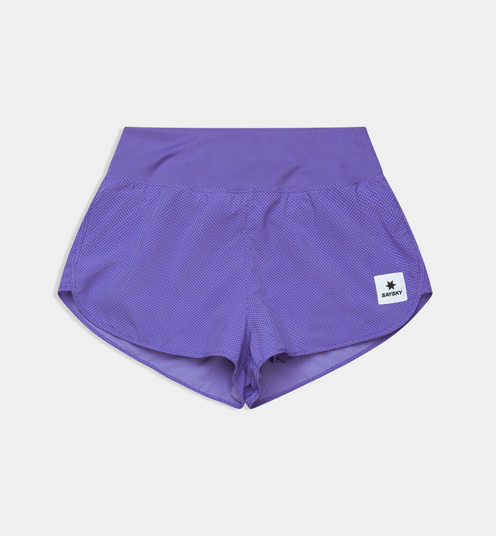 Saysky W Zig Zag Pace Shorts 3" Purple Zigzag