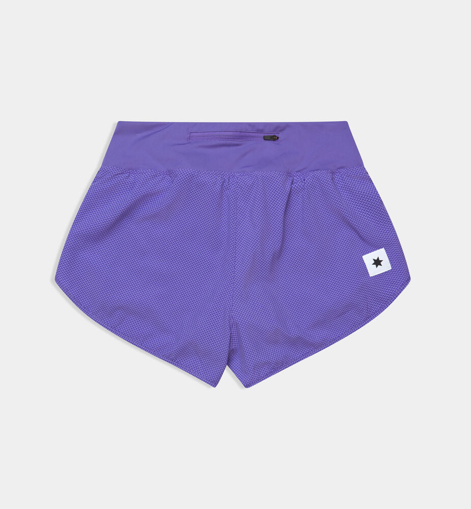 Saysky W Zig Zag Pace Shorts 3" Purple Zigzag