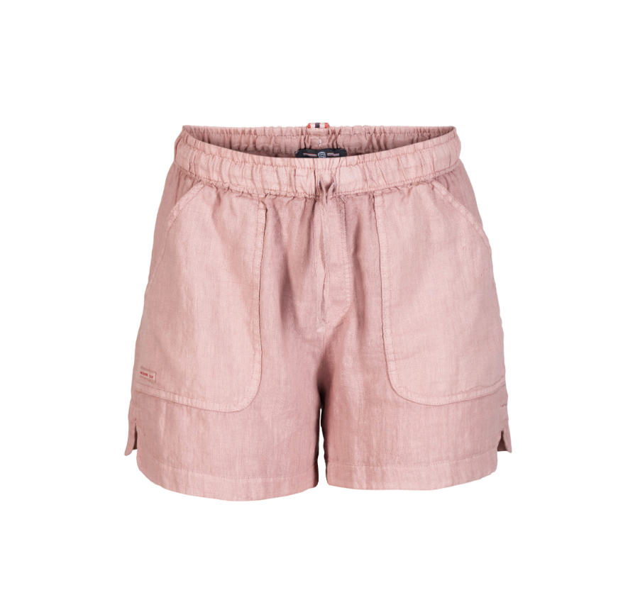 Amundsen Sports Safari Linen Shorts Womens Faded Peony Pink