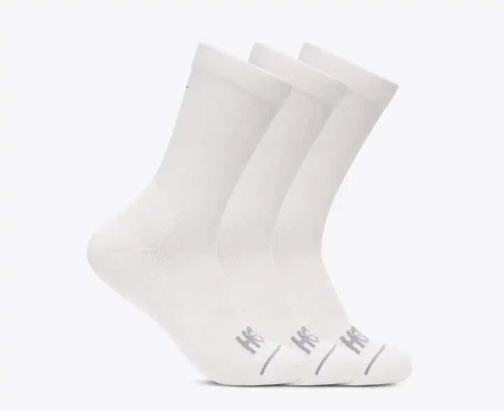 Hoka U CREW RUN SOCK 3-PACK White / White / White