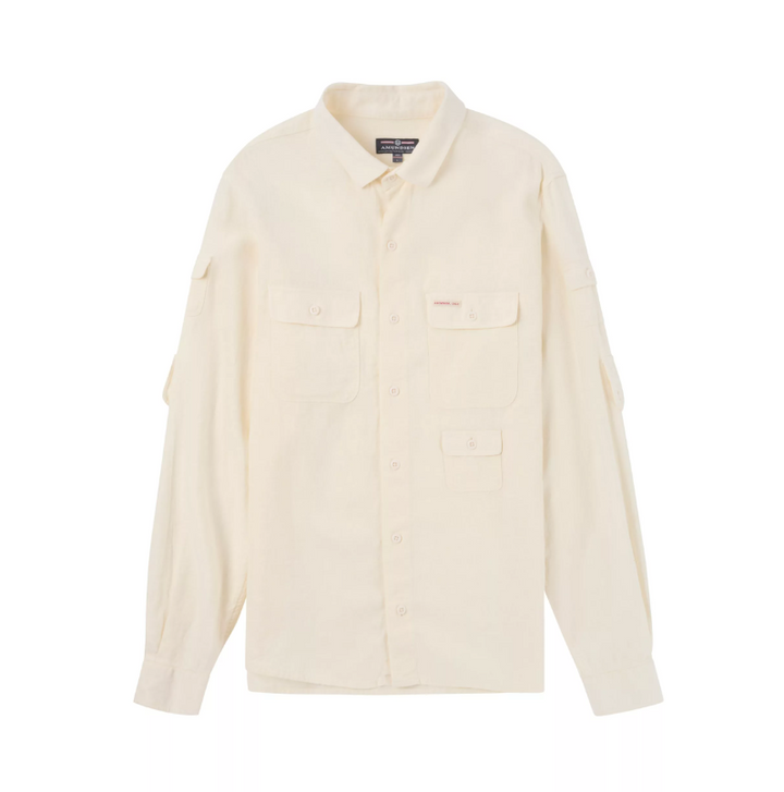 Amundsen Sports Traveller's Linen Shirt Mens White