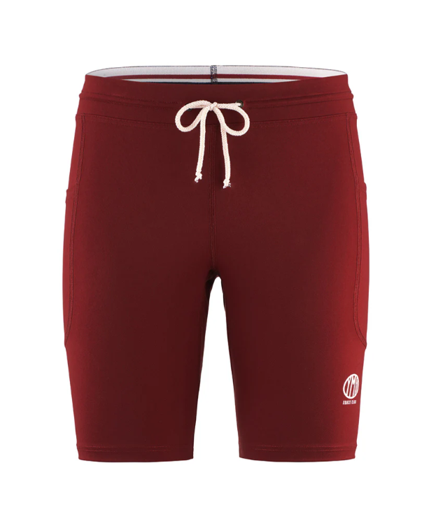 YMR Track Club Bäckaryd Mens Mid Tights Burgundy