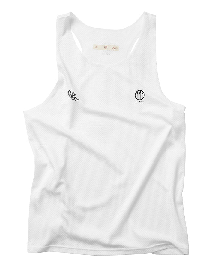 YMR Track Club Stockholm Men's Speed Singlet White