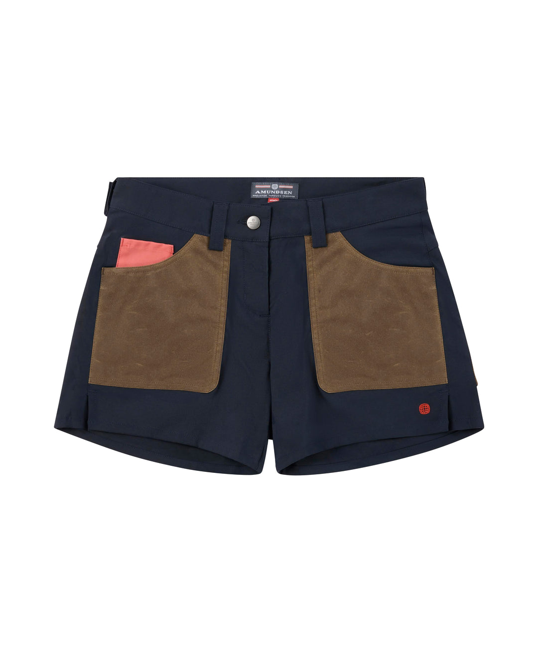 Amundsen Sports 5Incher Field Shorts Womens Faded Navy/Tan