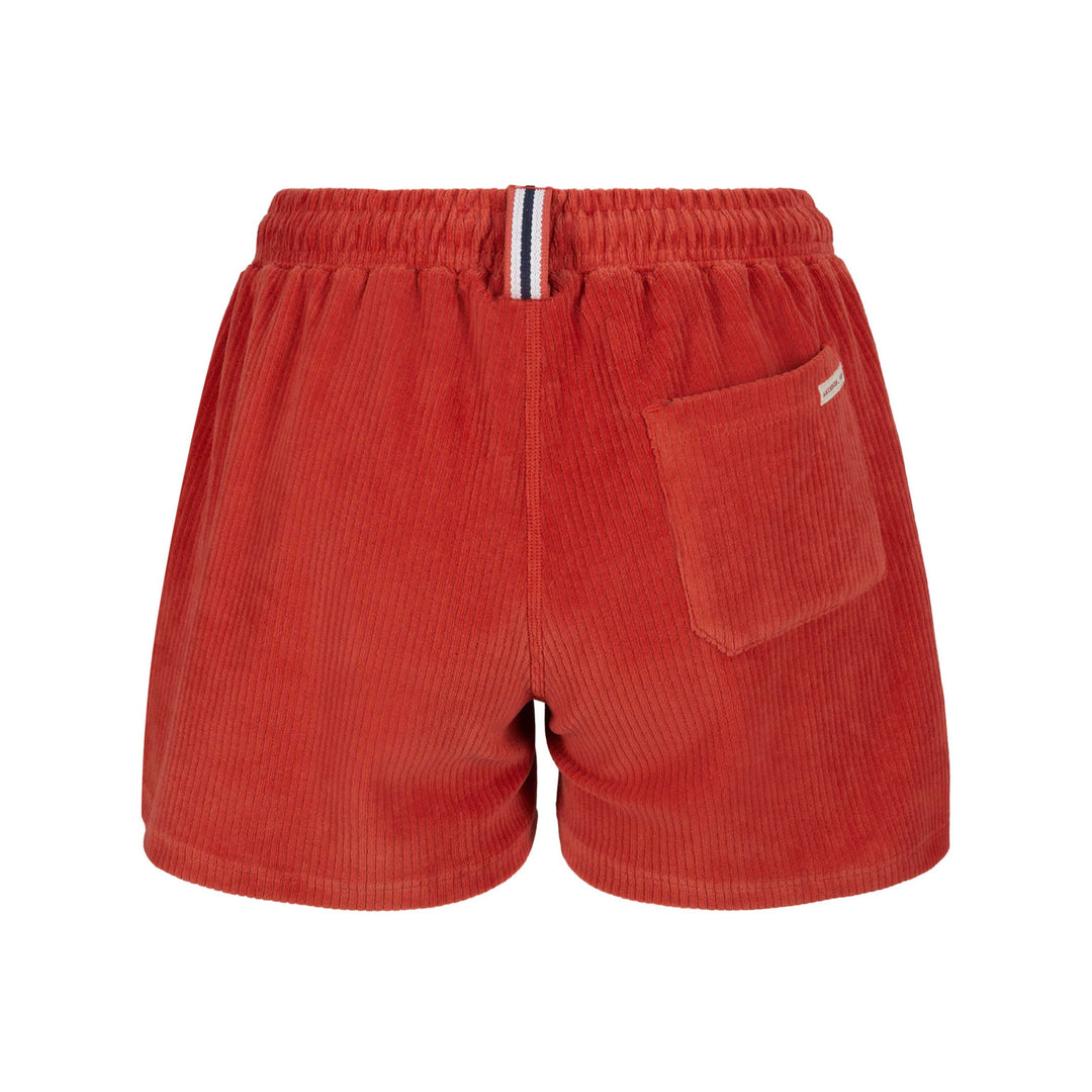 Amundsen Sports 4Incher Comfy Cord Shorts Womens Red Clay