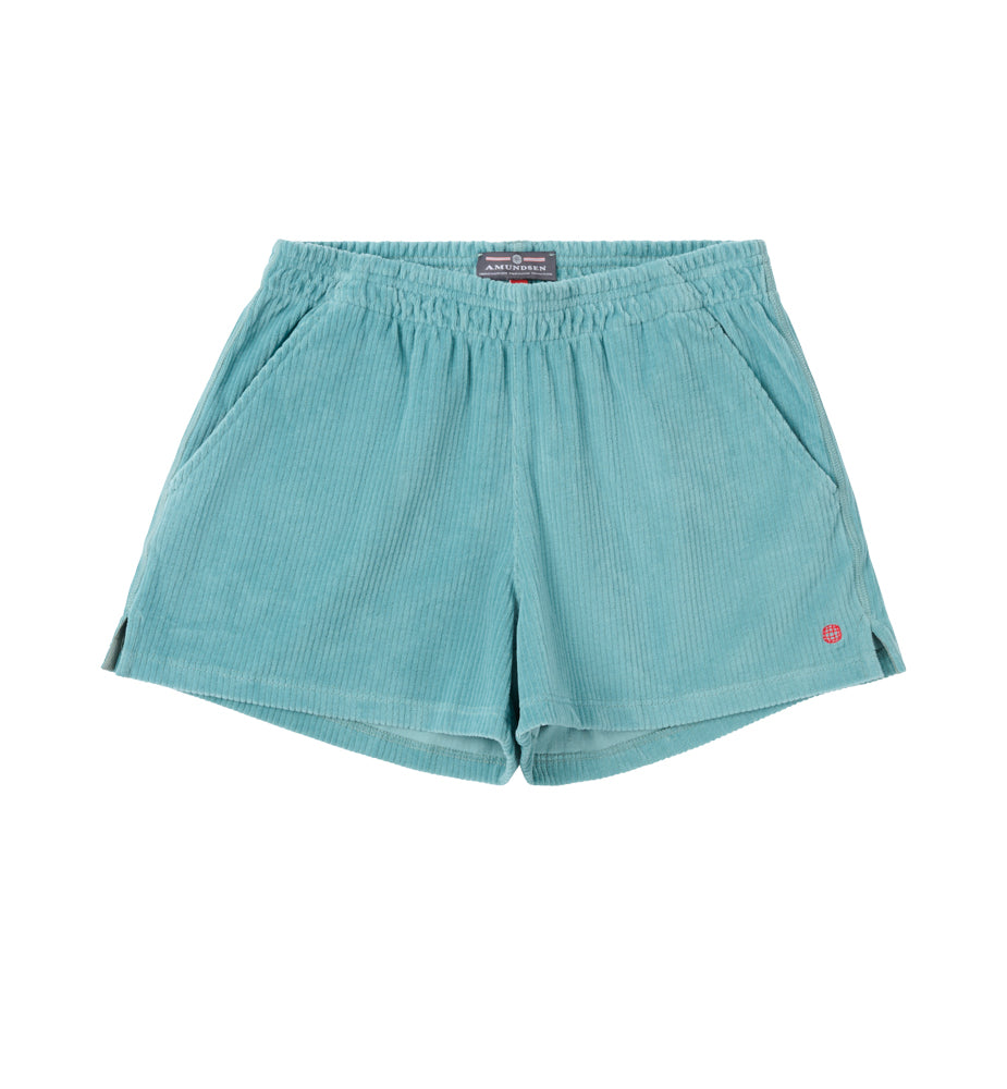 Amundsen Sports 4Incher Comfy Cord Shorts Womens Aqua