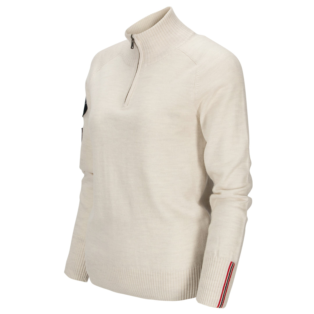 Amundsen Sports Peak Half Zip Womens Oatmeal