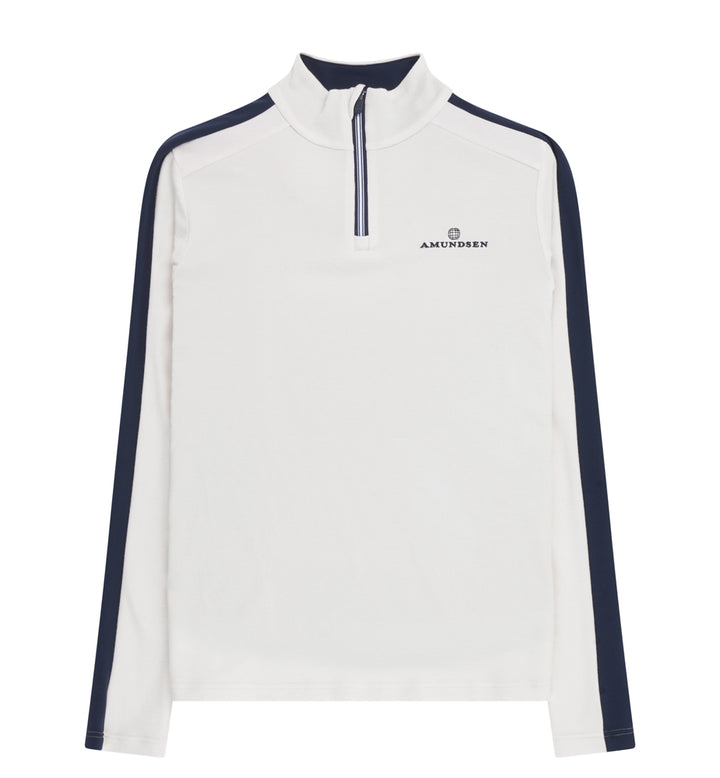Amundsen Sports 5Mila Half Zip Womens White/Stripe
