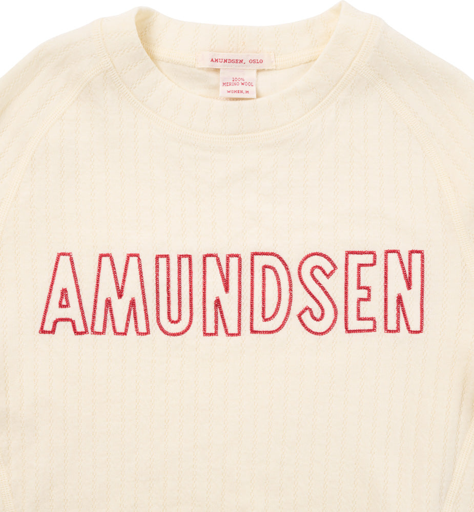 Amundsen Sports Hero's Hide Crew Neck Womens Natural/Logo