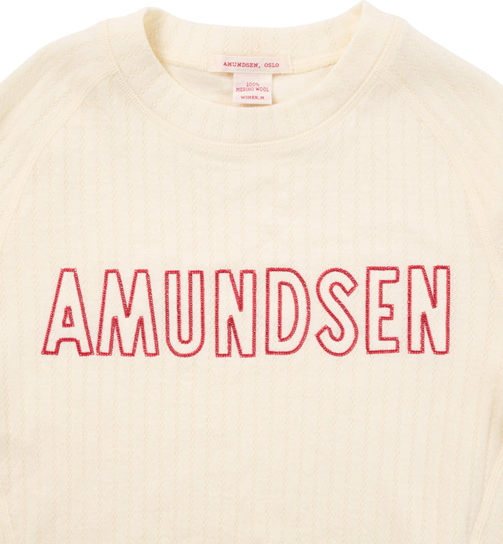 Amundsen Sports Hero's Hide Crew Neck Womens Natural/Logo