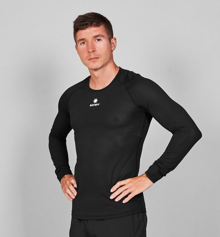 Saysky Mesh Base Layer Long Sleeve Black